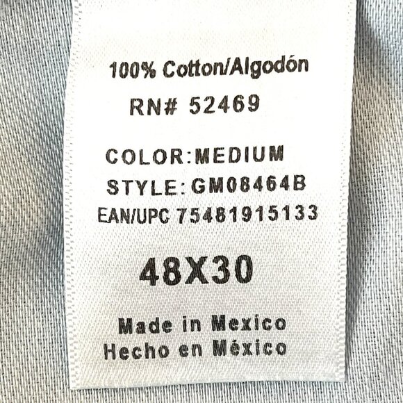 GEORGE Men's Blue Cotton Denim Jeans Size 48x30 Regular Fit Straight Leg NWT - Picture 8 of 12